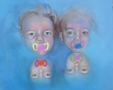 Print of Figurative Children Paintings by Till Felix Hallauer