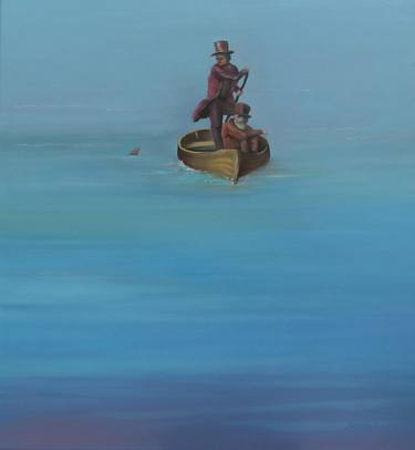 Original Figurative Boat Paintings by Till Felix Hallauer