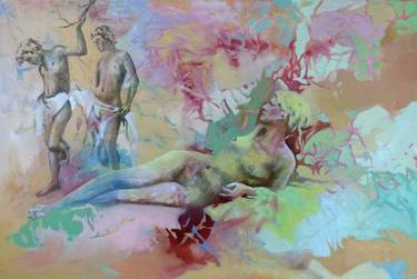 Original Abstract Nude Paintings by Till Felix Hallauer