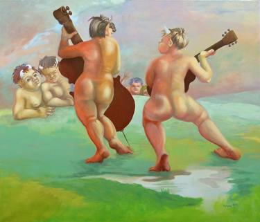 Satyrs making music thumb