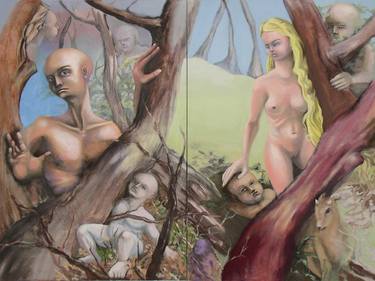 Original Figurative Nature Paintings by Till Felix Hallauer