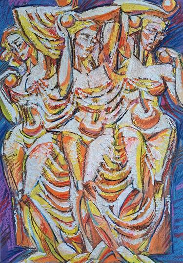 Print of Figurative People Paintings by Tigran Hovhannisyan