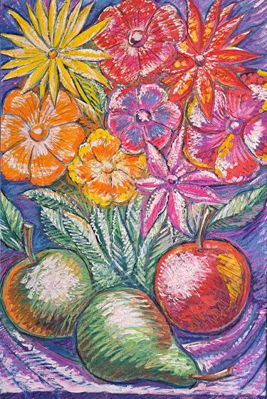Print of Fine Art Floral Paintings by Tigran Hovhannisyan