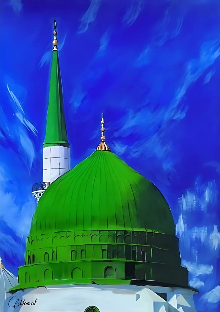 The Masjid An Nabawi Painting By Momal Naeem 