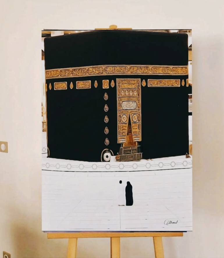 Original Abstract Expressionism Abstract Painting by Momal Naeem