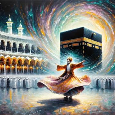 Whirling Devotion: Sufi Dervish at the Kabah thumb