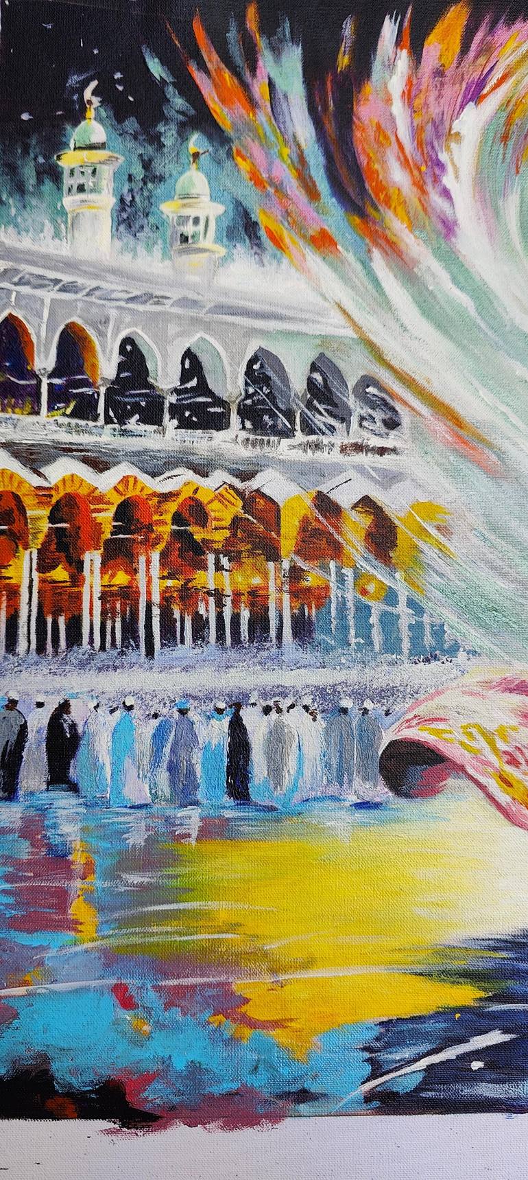 Original Abstract Expressionism Abstract Painting by Momal Naeem