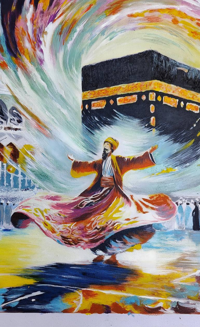 Original Abstract Expressionism Abstract Painting by Momal Naeem