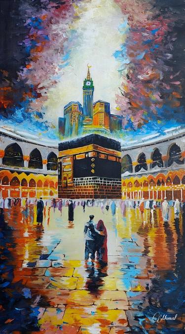 Original Abstract Expressionism Abstract Painting by Momal Naeem