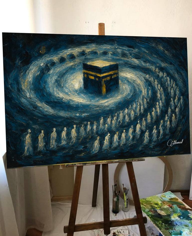 Original Abstract Expressionism Abstract Painting by Momal Naeem