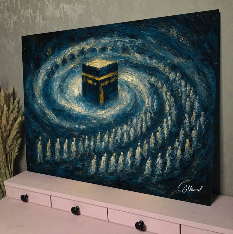 Original Abstract Expressionism Abstract Painting by Momal Naeem