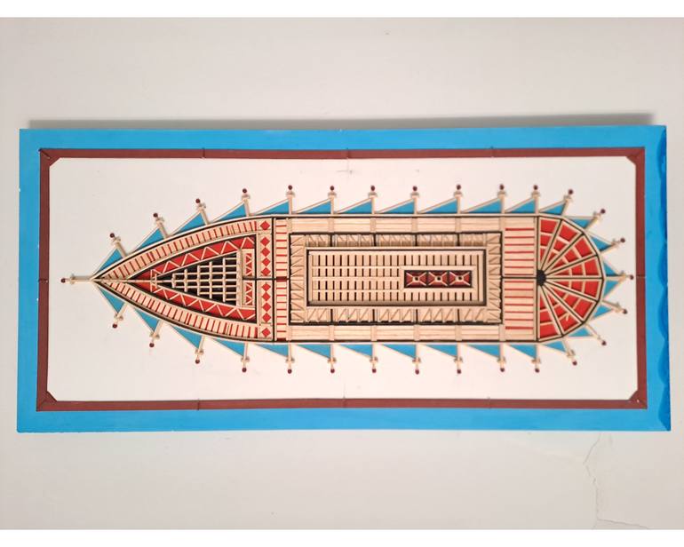 Original Figurative Boat Mixed Media by Michael Vasilopoulos