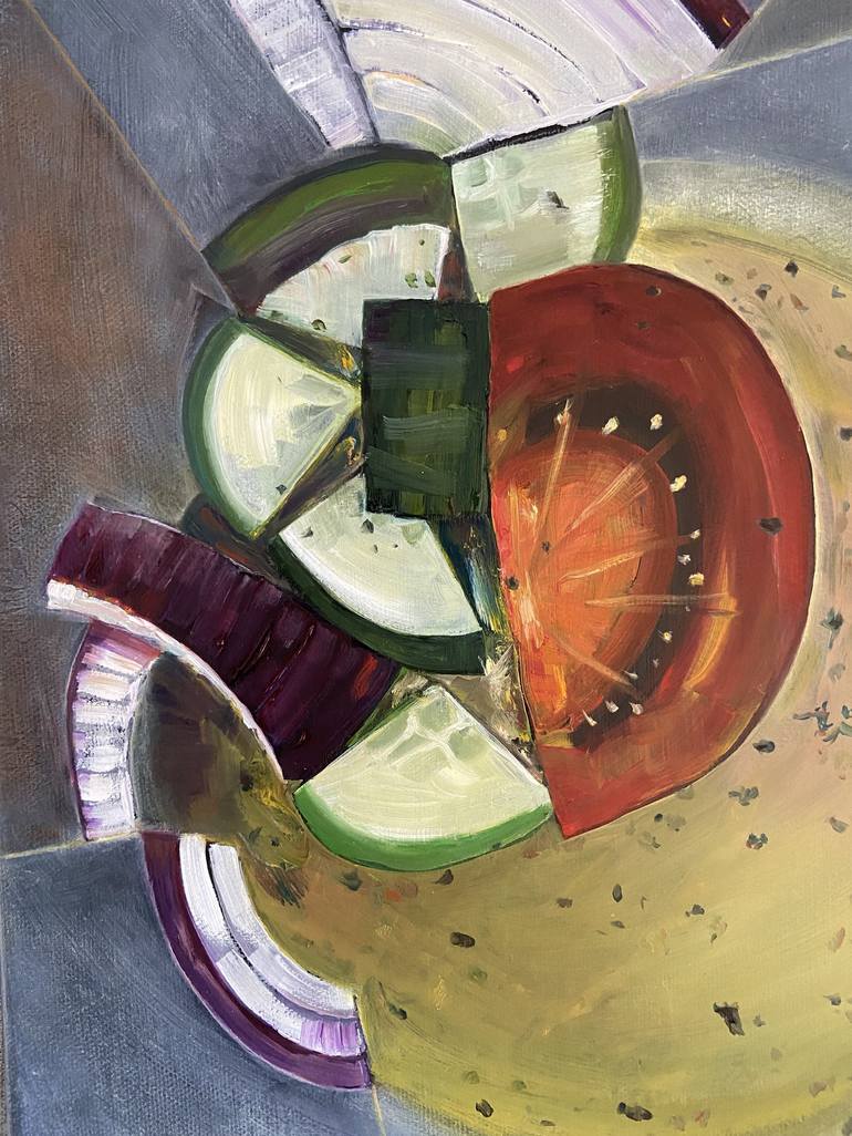 Original Food & Drink Painting by Yaroslava Dombrovska