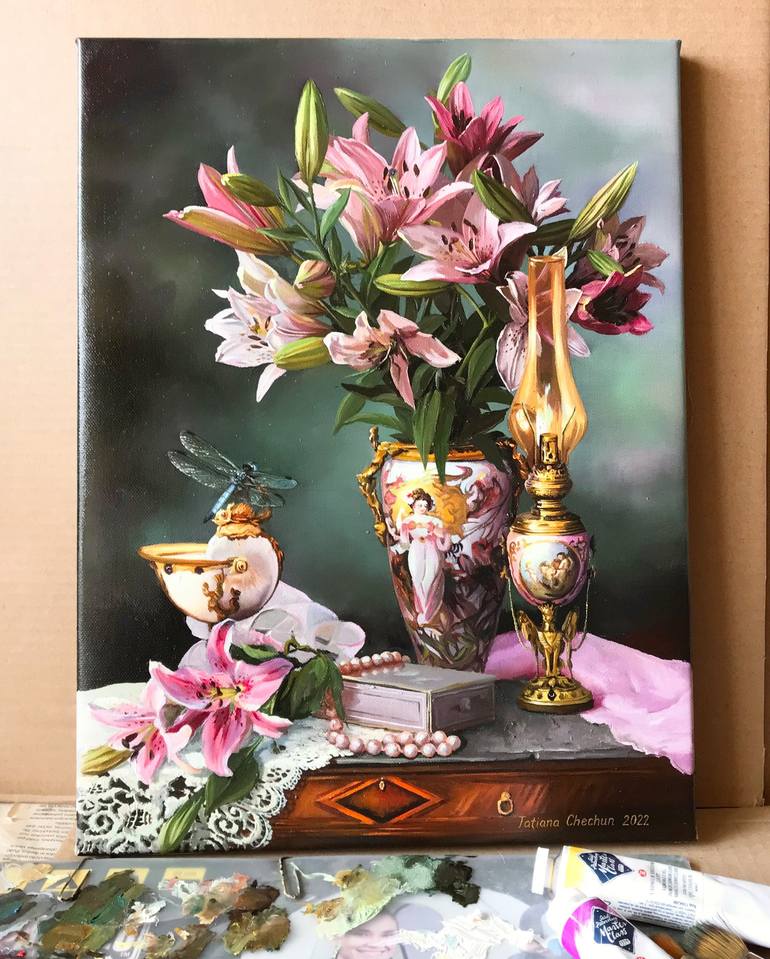 Original Still Life Painting by Tatjana Cechun