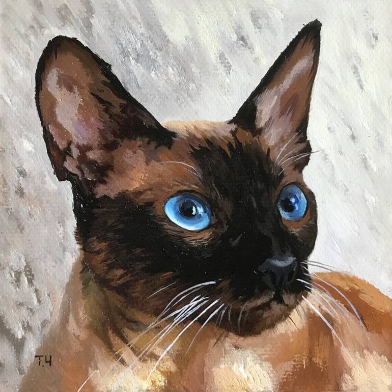 Print of Contemporary Cats Paintings by Tatjana Cechun