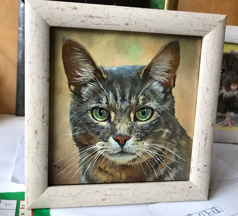 Original Contemporary Animal Painting by Tatjana Cechun