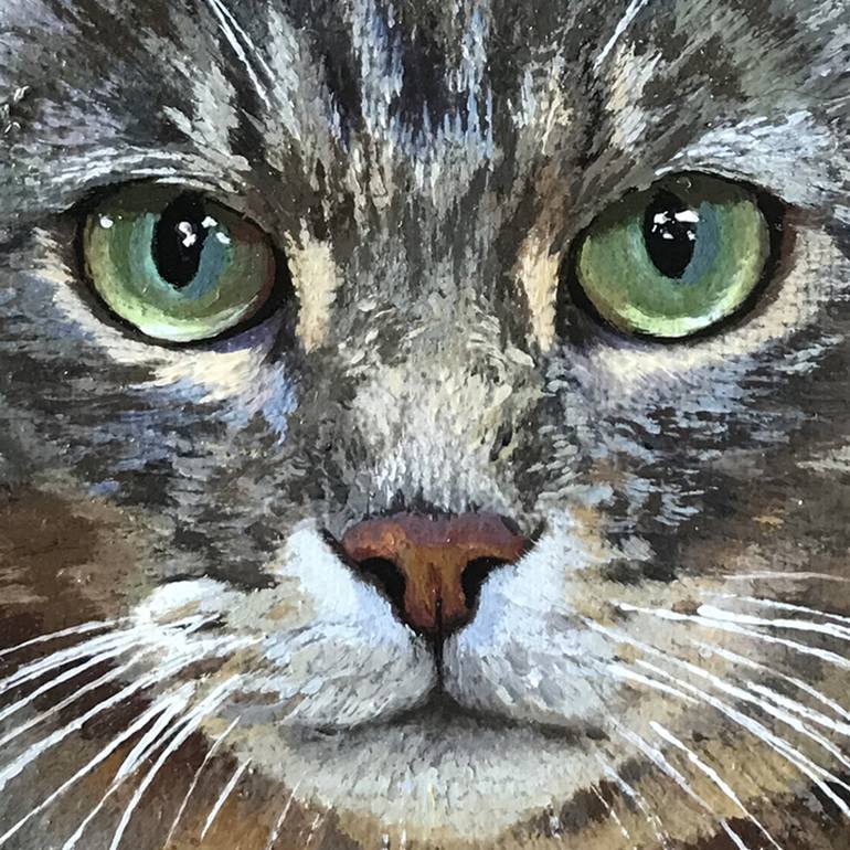 Original Contemporary Animal Painting by Tatjana Cechun