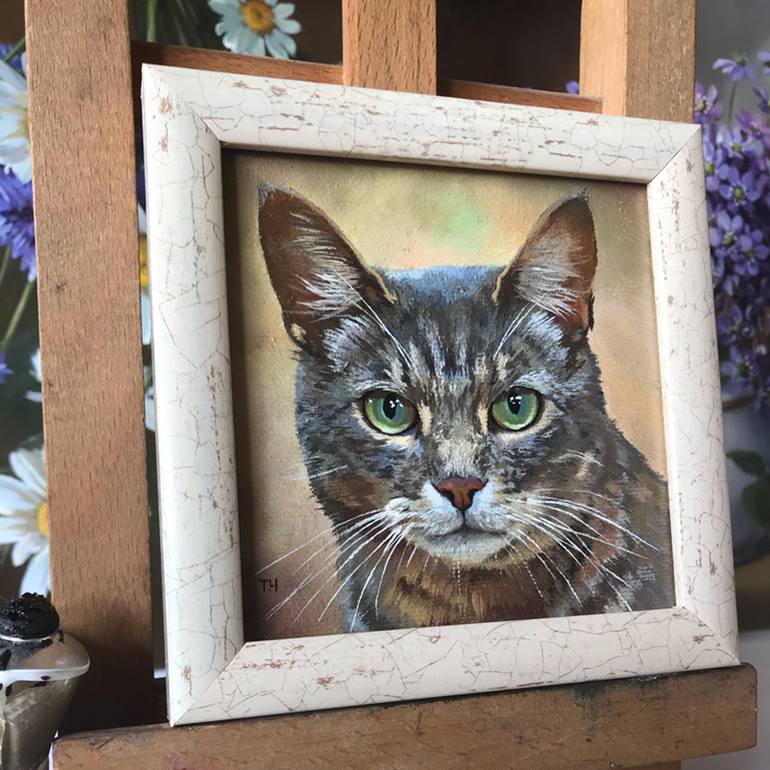 Original Contemporary Animal Painting by Tatjana Cechun