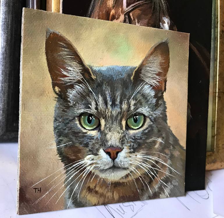Original Contemporary Animal Painting by Tatjana Cechun