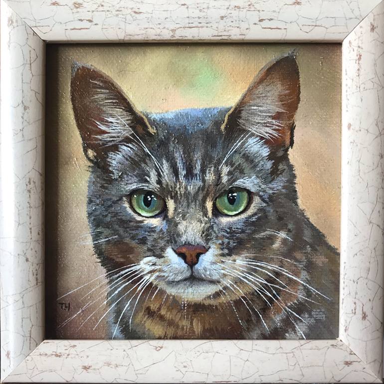 Original Contemporary Animal Painting by Tatjana Cechun