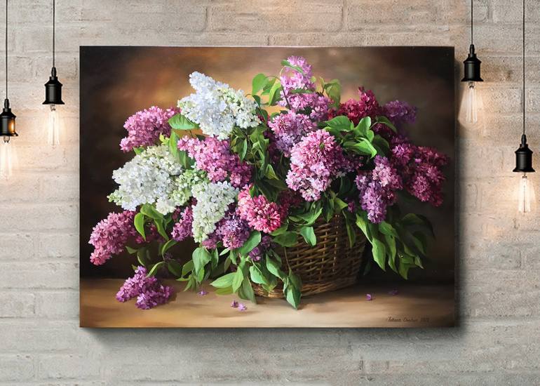 Original Contemporary Floral Painting by Tatjana Cechun