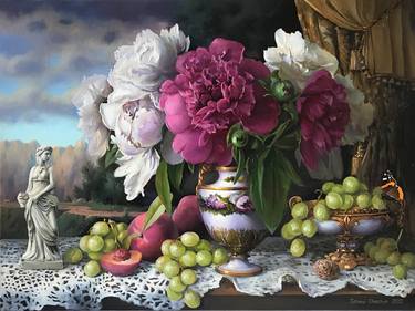 Still life with peonies thumb