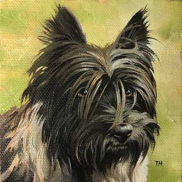 Original Dogs Paintings by Tatjana Cechun