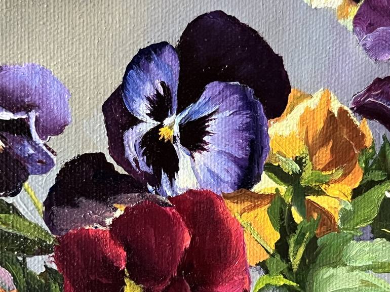 Original Floral Painting by Tatjana Cechun