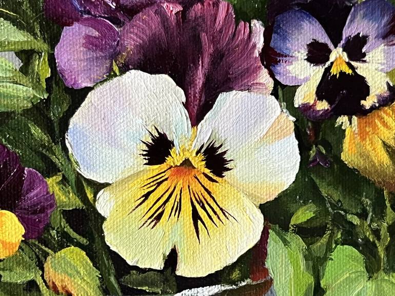 Original Floral Painting by Tatjana Cechun