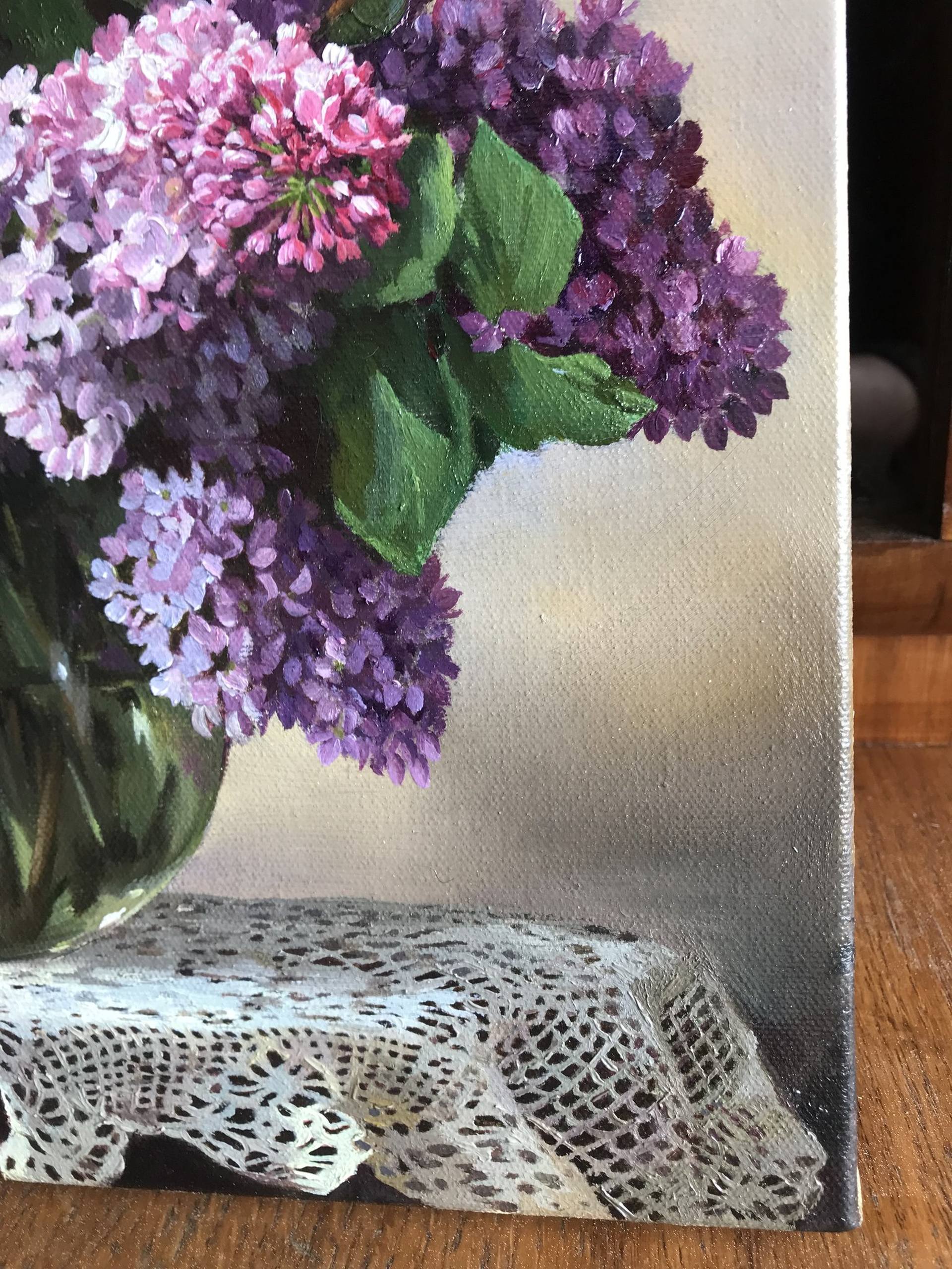 Lilac - Painting by Tatjana Cechun - Paintings & Prints, Still