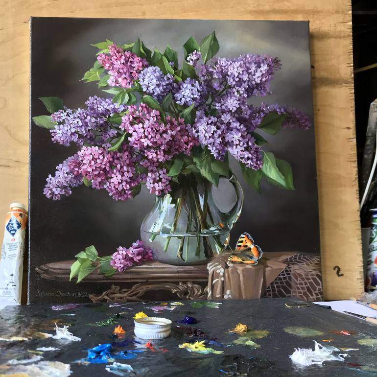 Still Life With Fragrant Lilac by ??????? ????????