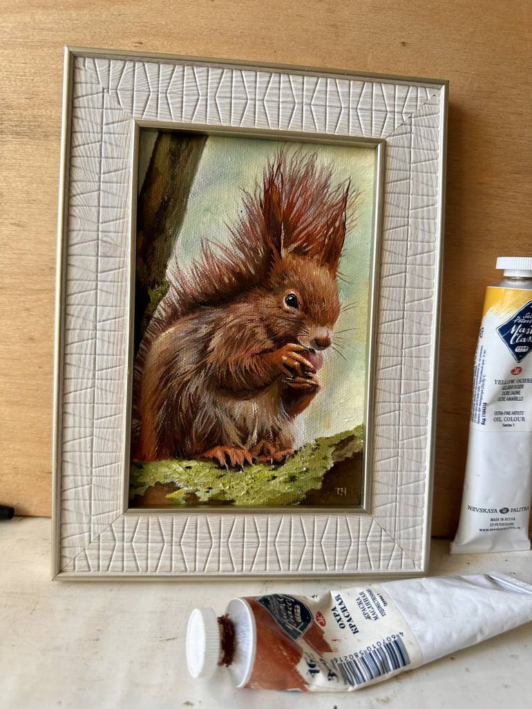 Original Animal Painting by Tatjana Cechun