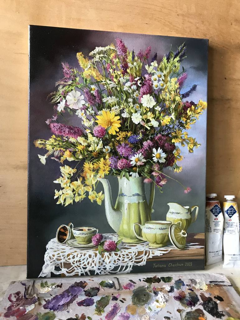 Original Contemporary Still Life Painting by Tatjana Cechun