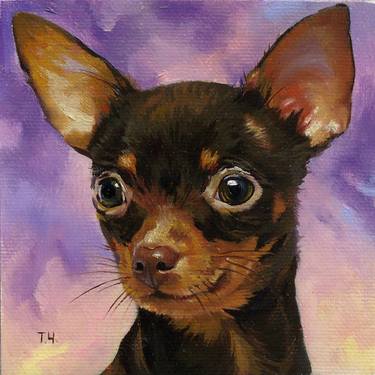 Miniature "Toy Terrier" brown thumb