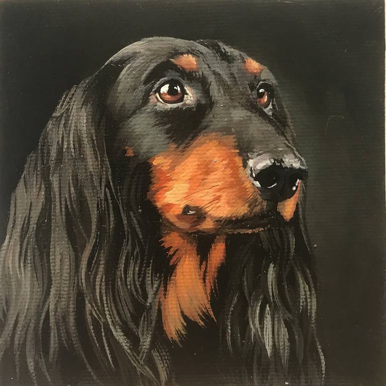 Print of Contemporary Dogs Paintings by Tatjana Cechun