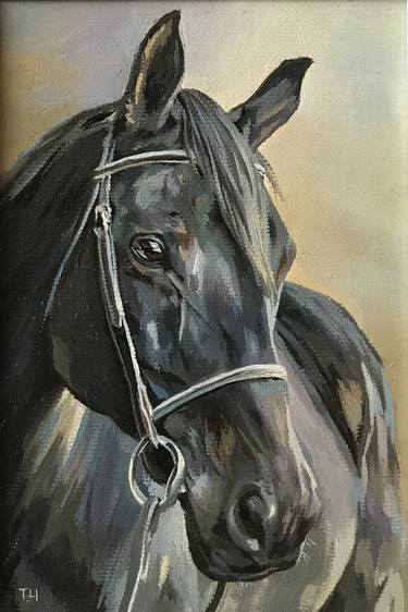 Original Contemporary Horse Paintings by Tatjana Cechun