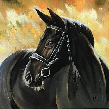 Original Contemporary Horse Paintings by Tatjana Cechun