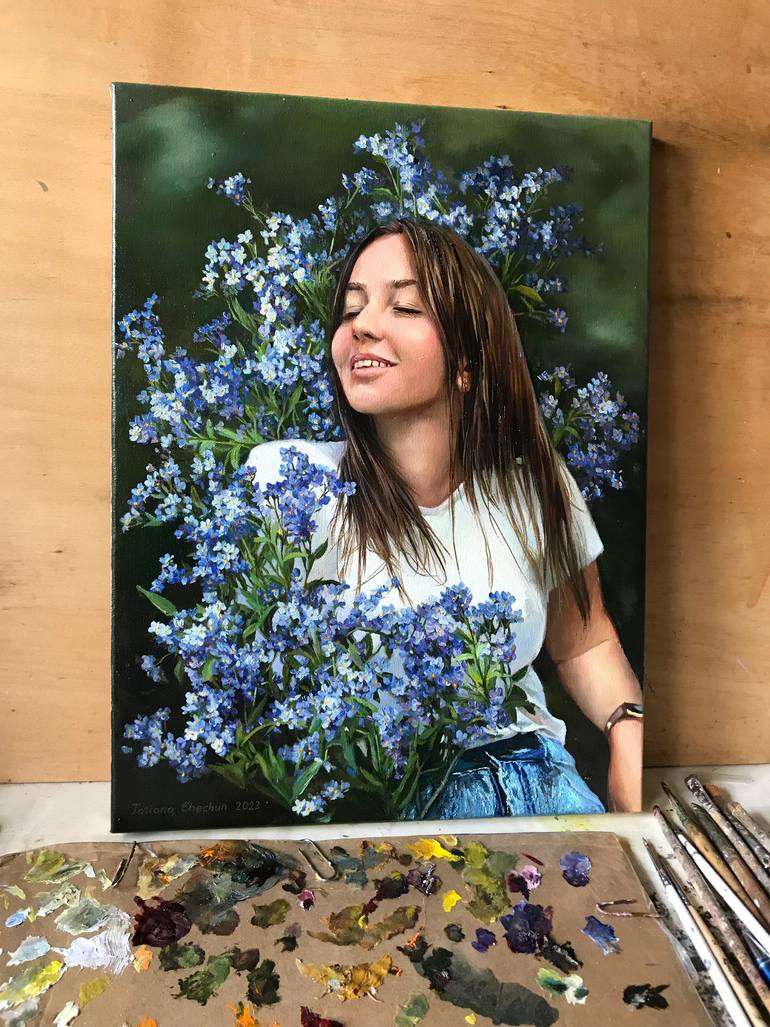 Original Contemporary People Painting by Tatjana Cechun
