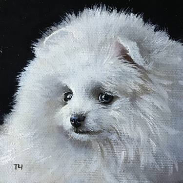 Original Dogs Paintings by Tatjana Cechun