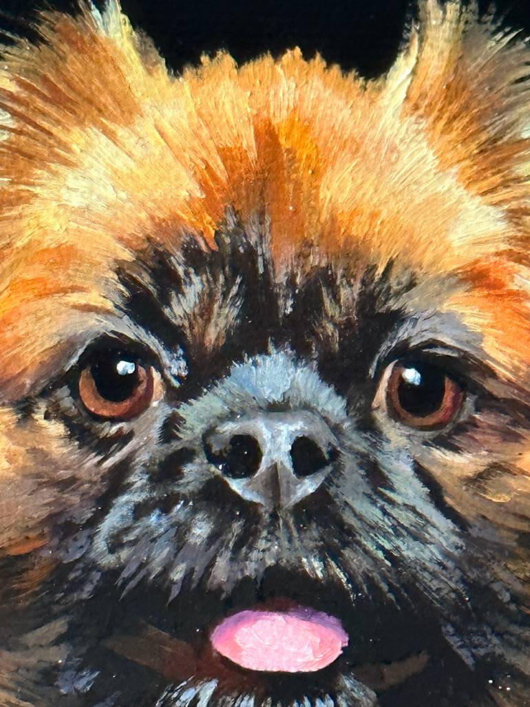 Original Contemporary Dogs Painting by Tatjana Cechun