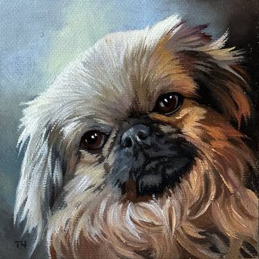 Original Contemporary Dogs Paintings by Tatjana Cechun