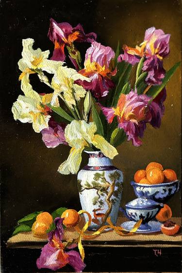 Print of Floral Paintings by Tatjana Cechun