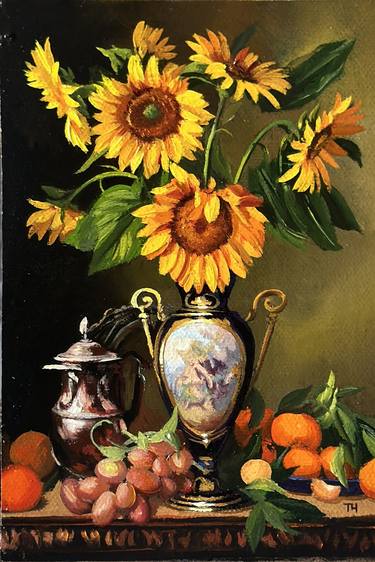 Print of Floral Paintings by Tatjana Cechun