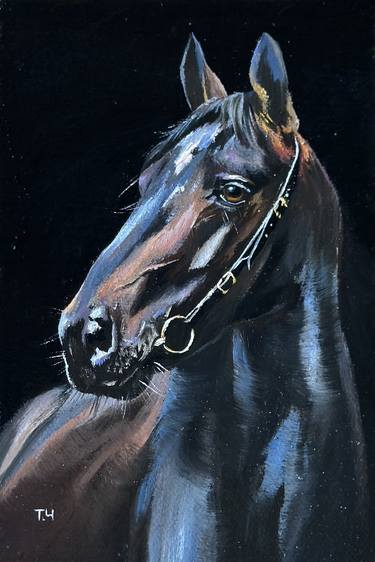 Print of Fine Art Horse Paintings by Tatjana Cechun