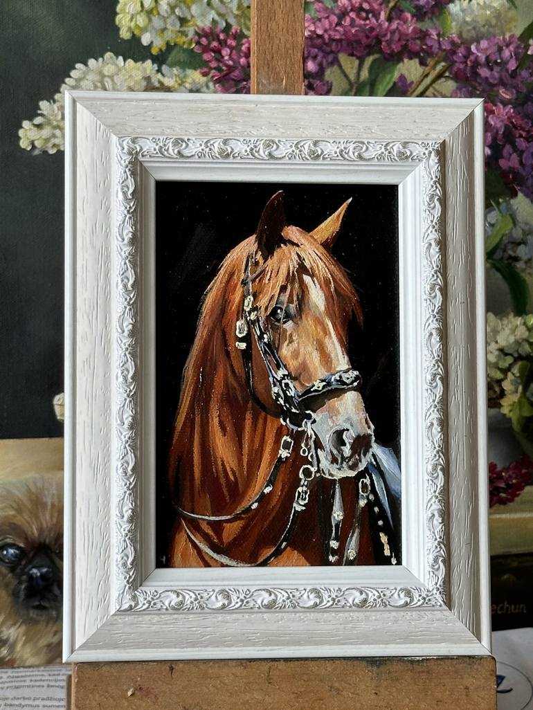 Original Horse Painting by Tatjana Cechun