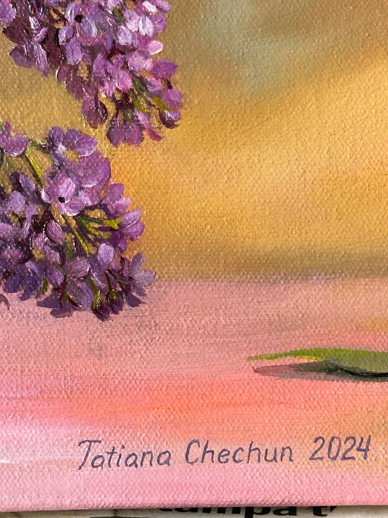 Original Classicism Floral Painting by Tatjana Cechun