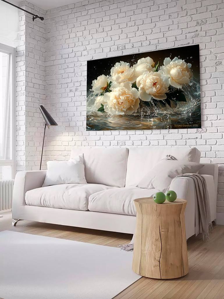 Original Contemporary Floral Painting by Tatjana Cechun