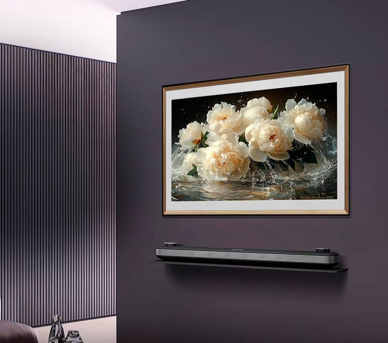 Original Contemporary Floral Painting by Tatjana Cechun
