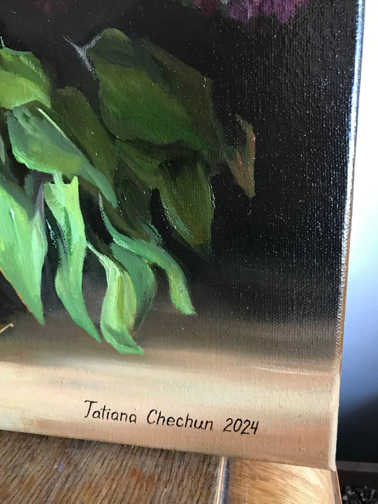 Original Contemporary Floral Painting by Tatjana Cechun