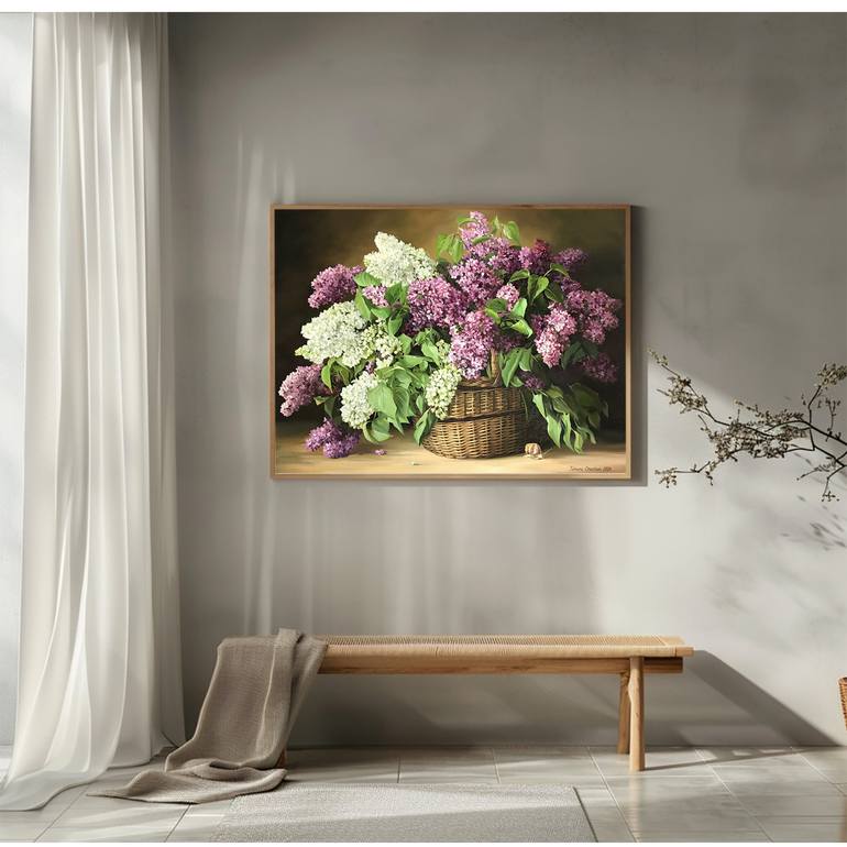 Original Contemporary Floral Painting by Tatjana Cechun